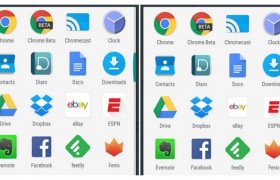 Android Marshmallow receives a small update that increases or decreases the size of the icons for a same size