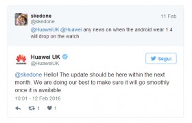 Android Wear Marshmallow late Huawei Watch